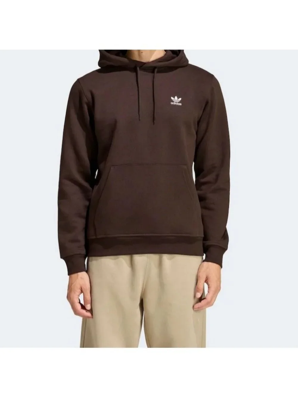 Adidas Men's Essential Fleece brown Size S NEW WITH TAGS!